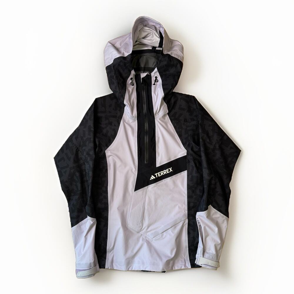 Adidas Terrex Techrock Primeknit Rain Anorak Women's XS Purple Gorpcore Winter